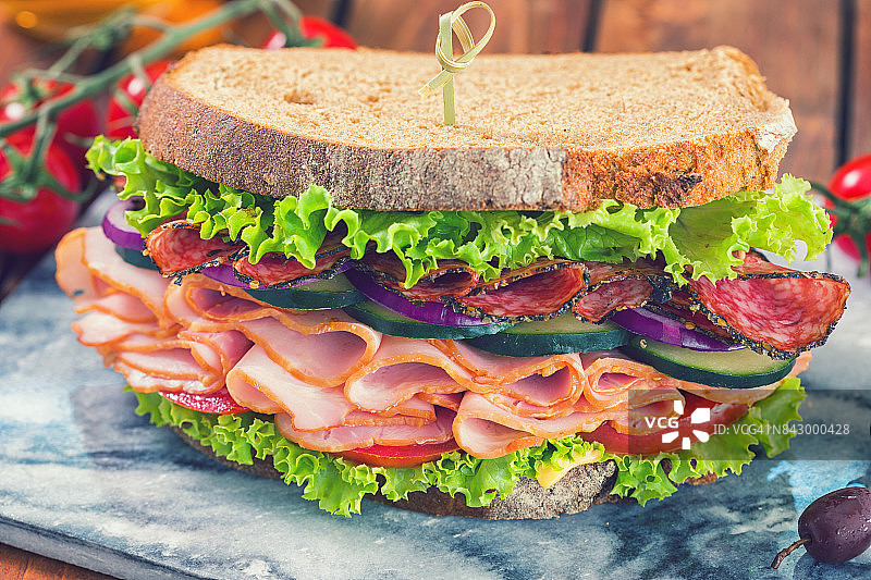 俱乐部三明治图片素材