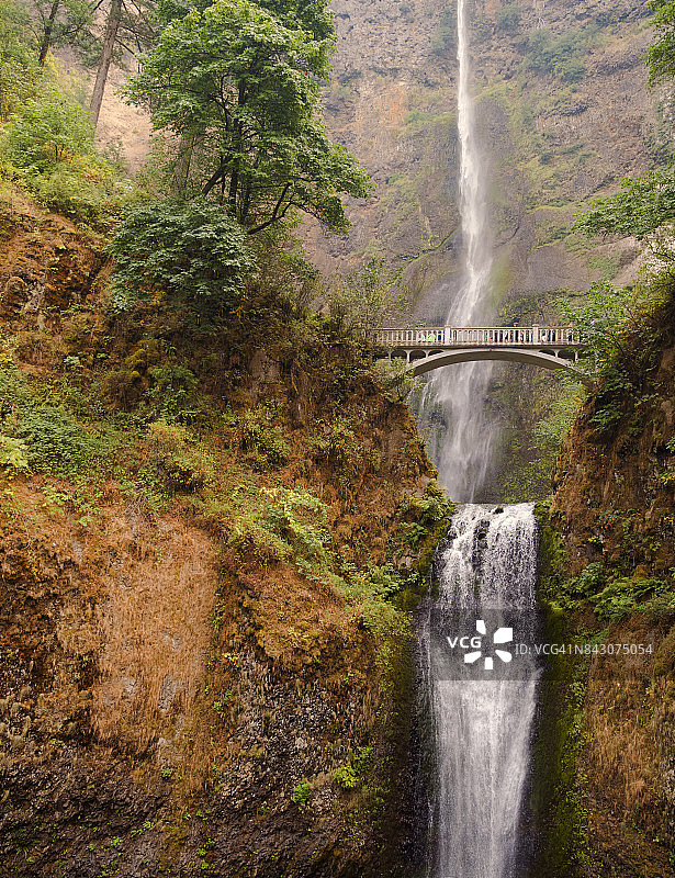 俄勒冈州Multnomah瀑布图片素材