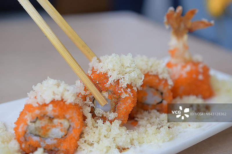 日式料理：寿司拼盘图片素材