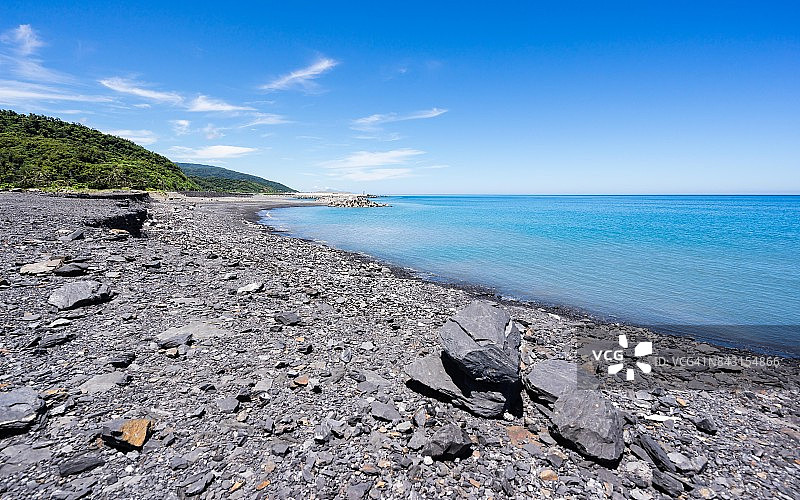 岩石嶙峋的太平洋海岸图片素材