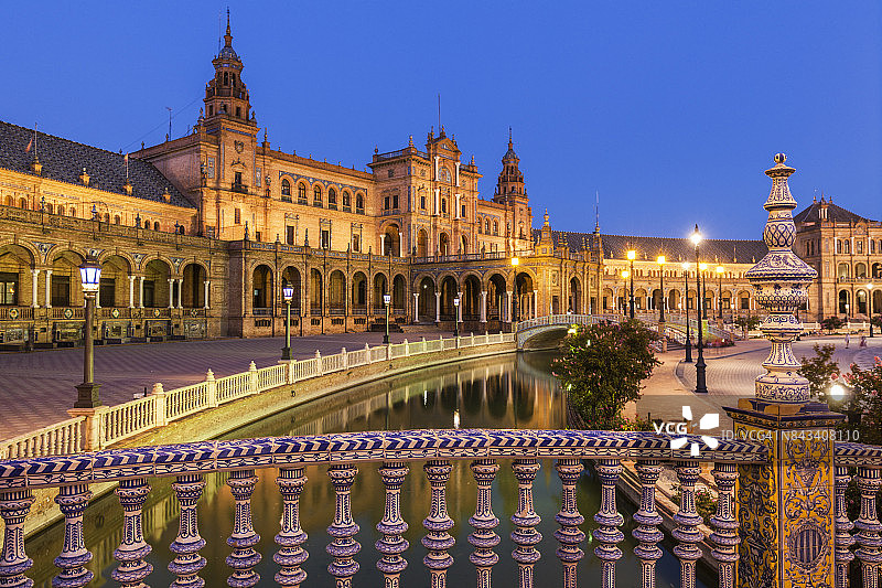 塞维利亚西班牙广场图片素材