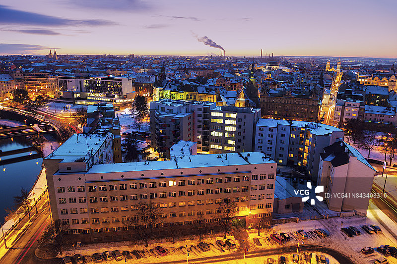 比尔森鸟瞰图片素材