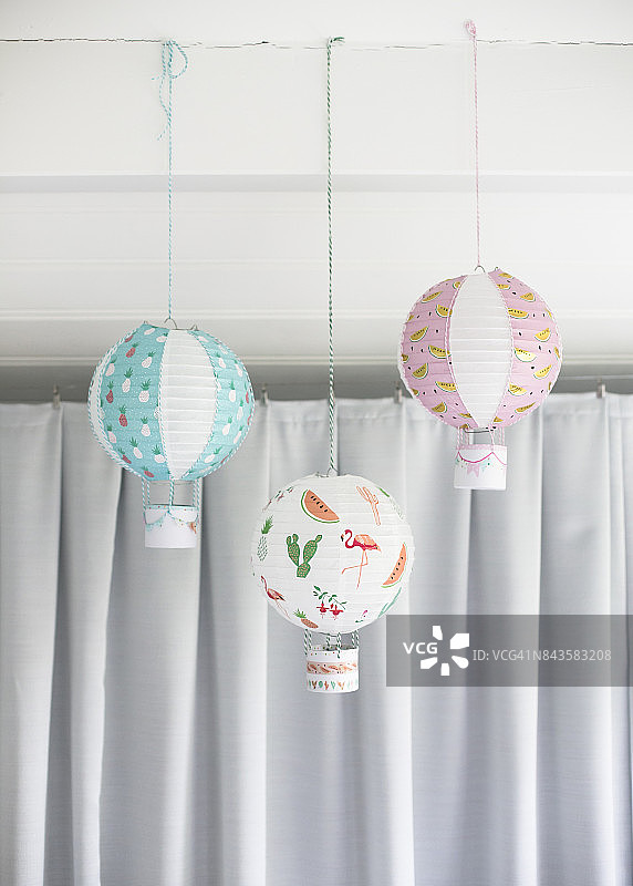 热气球灯图片素材