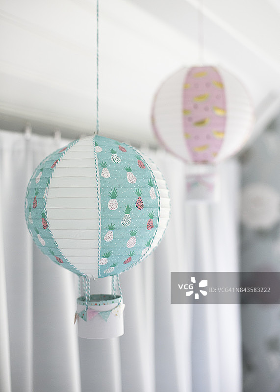 热气球灯图片素材