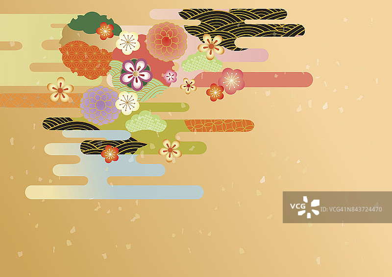 日式图案背景图片素材