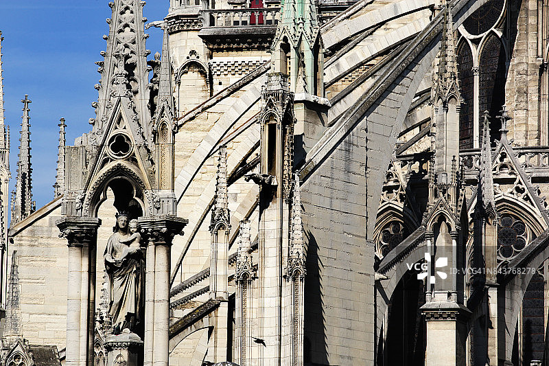 巴黎圣母院哥特式风格图片素材