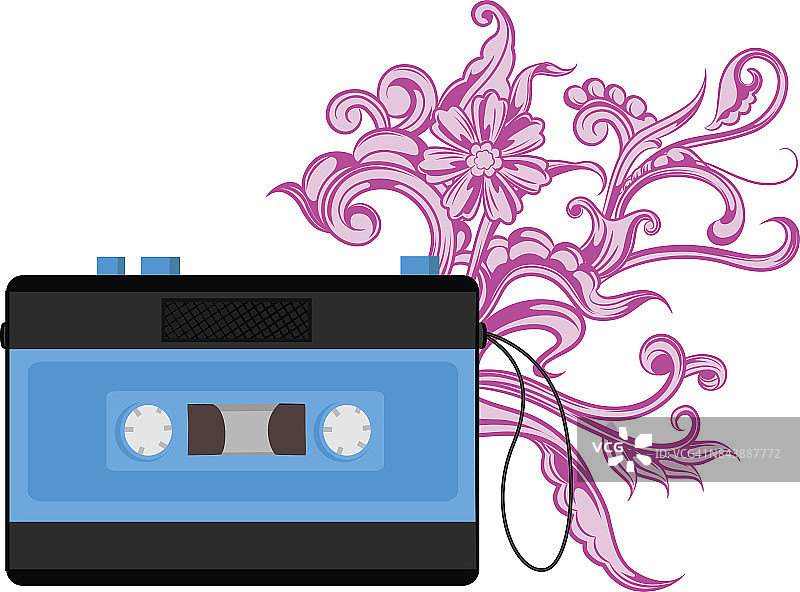 80年代风格录音机图片素材