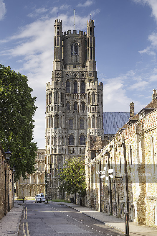 英国伊利市的伊利大教堂图片素材