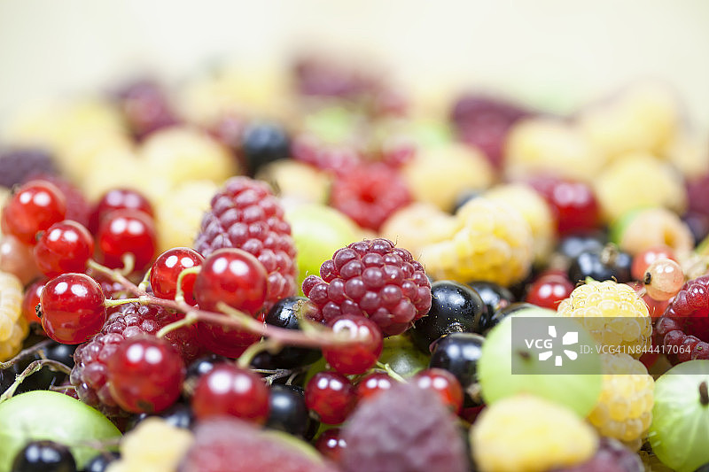 混合夏季浆果水果图片素材
