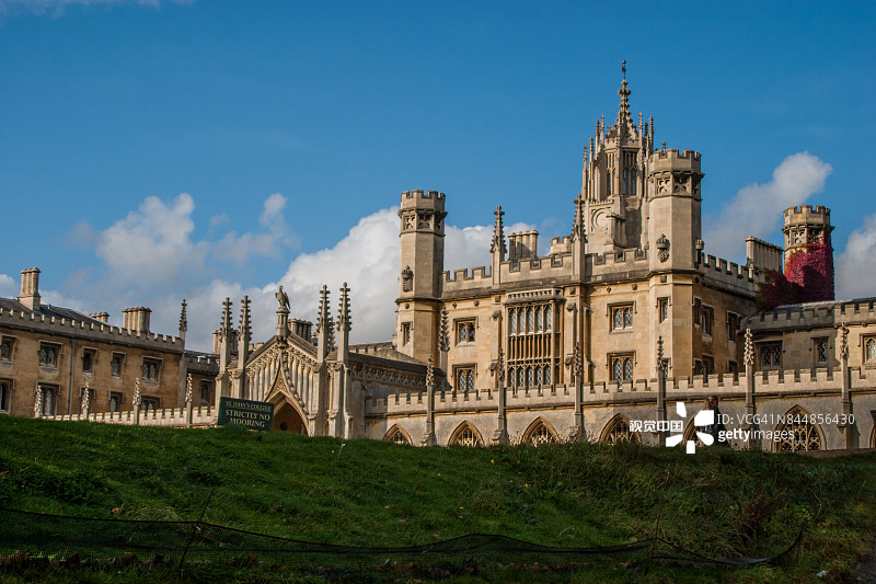 剑桥大学圣约翰学院新庭一景图片素材