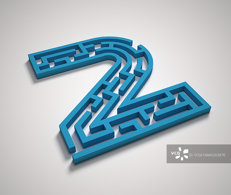 迷宫字体数字2图片素材