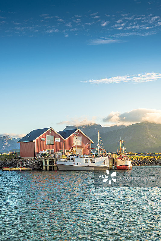 挪威，挪威罗浮敦群岛的日落风景图片素材