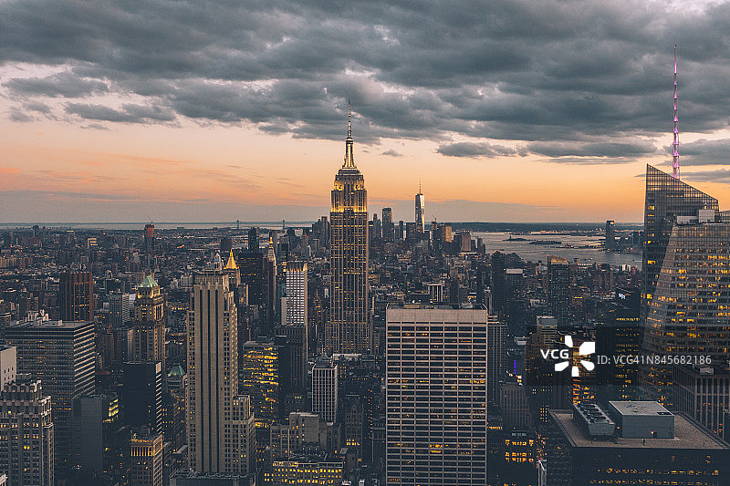 纽约的天际线图片素材