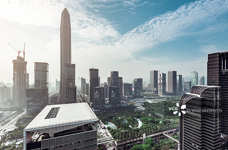 深圳平安金融中心天际线图片素材