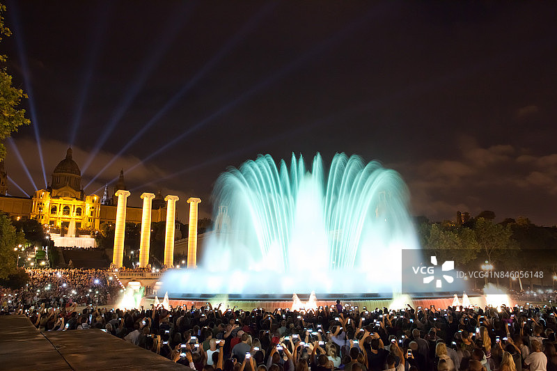 巴塞罗那魔幻喷泉图片素材