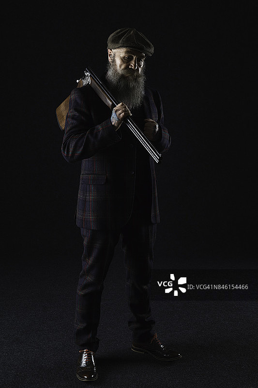 守猎人肖像图片素材