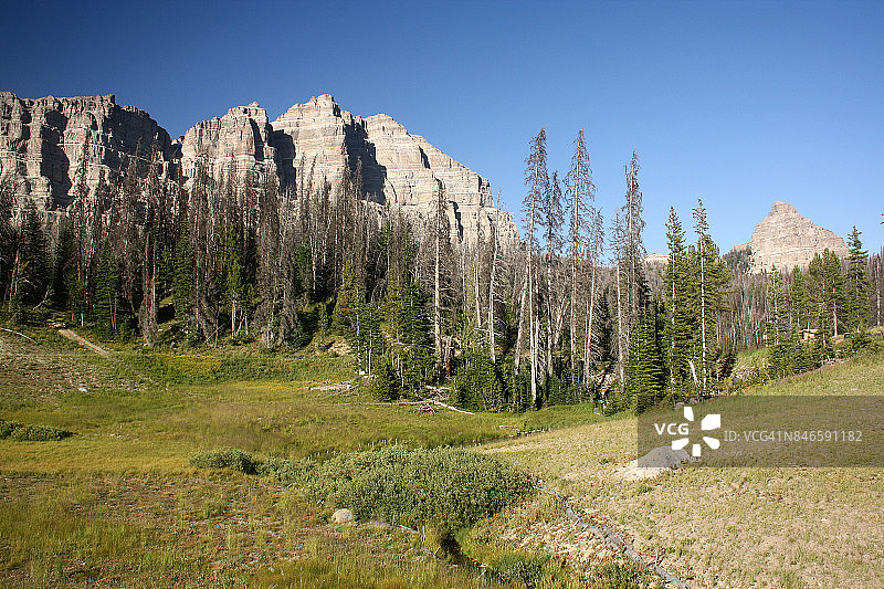 托格沃蒂山口的大陆分水岭图片素材