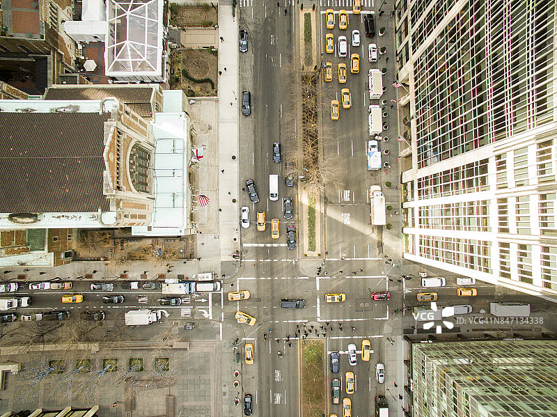 纽约市公园大道图片素材