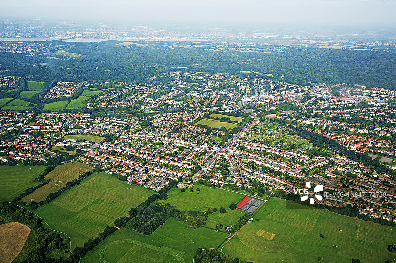 劳顿和埃平森林的航拍景色图片素材