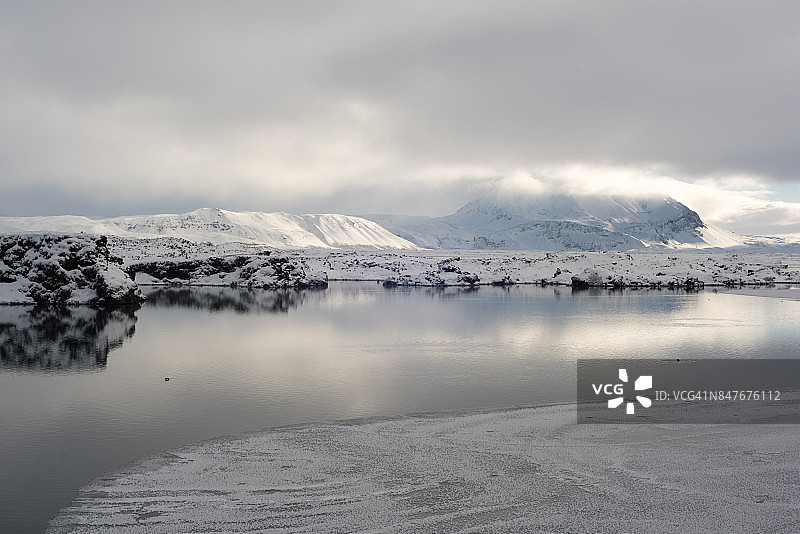 米湖的冬天图片素材