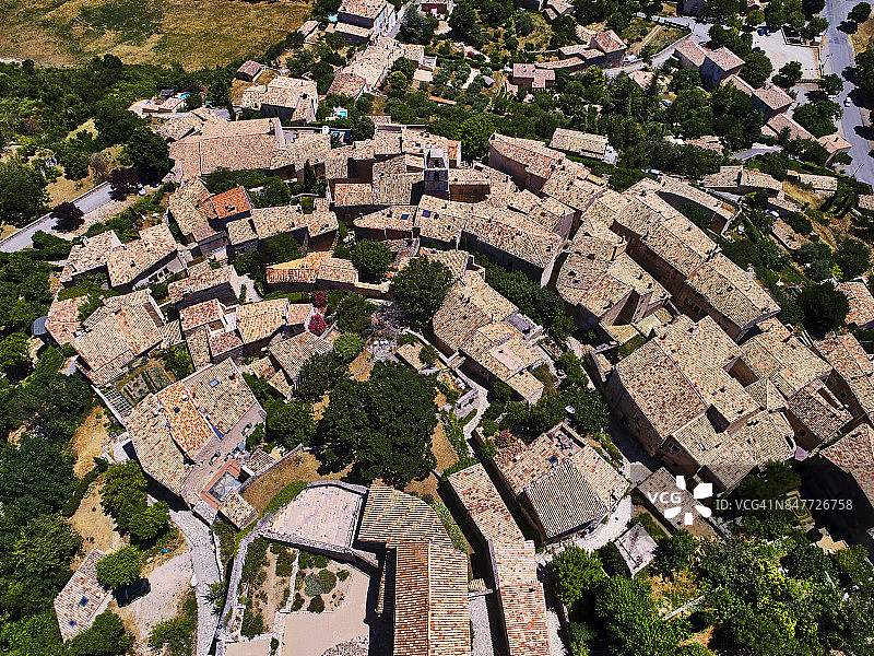 西米亚讷拉罗通德村，普罗旺斯，法国图片素材