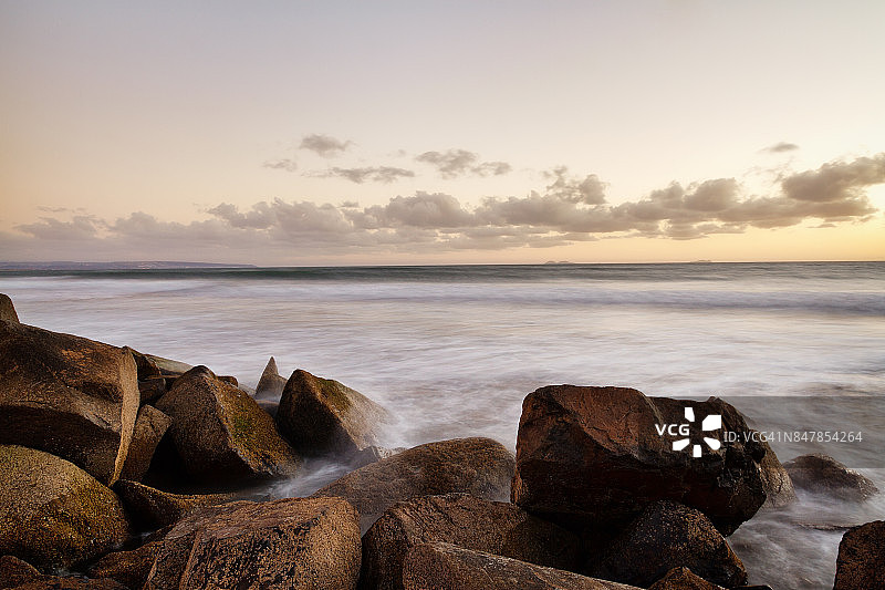 太平洋日落图片素材