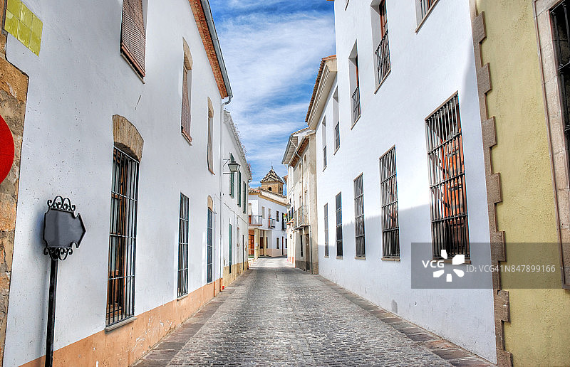 西班牙乌韦达老城区街道图片素材