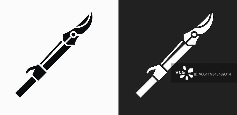 黑白矢量背景上的切割工具图标图片素材