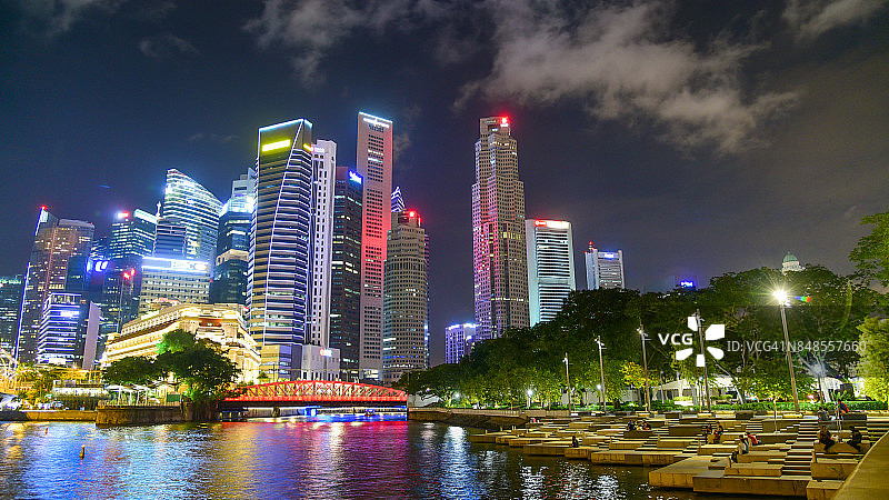 新加坡城市全景图片素材