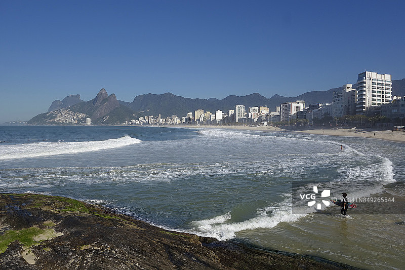里约热内卢伊帕内玛的阿普多海滩图片素材