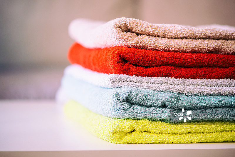 彩色浴巾图片素材