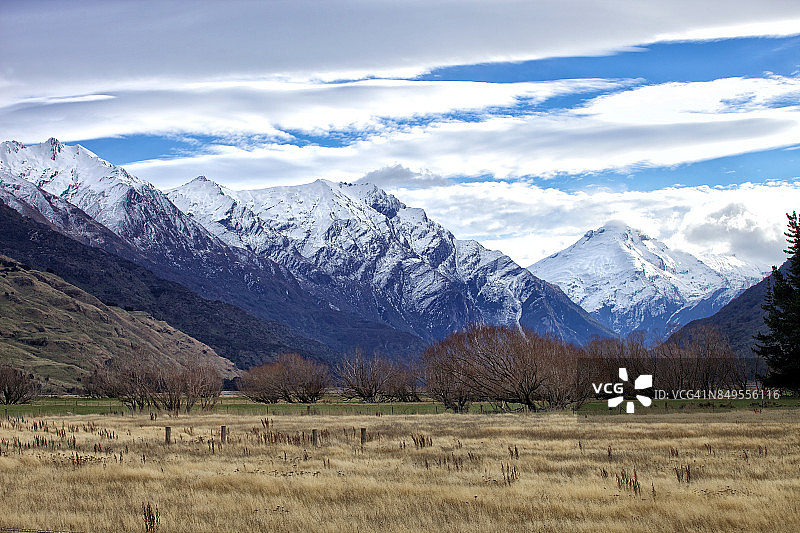 奥塔哥瓦纳卡乡村图片素材