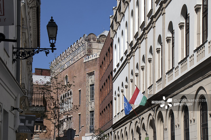 匈牙利布达佩斯卡津茨大街街景图片素材