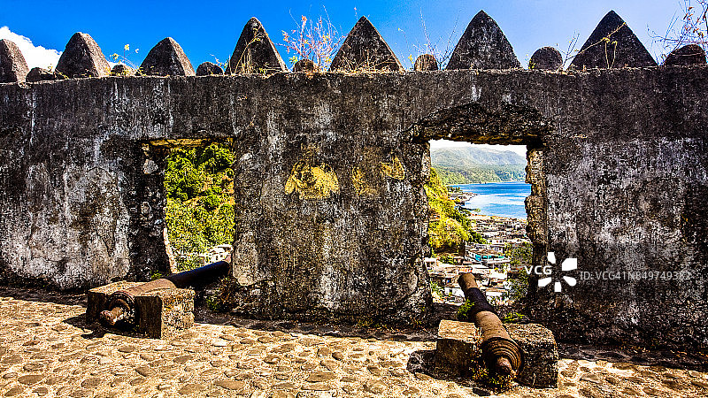 昂儒昂岛上的苏丹堡垒图片素材