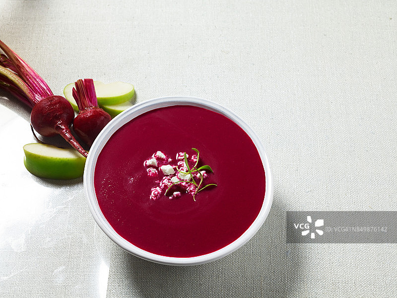 甜菜根浓汤图片素材