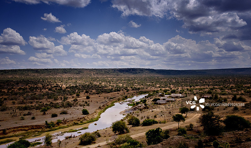 莱基皮亚营地埃瓦索恩吉罗河景图片素材