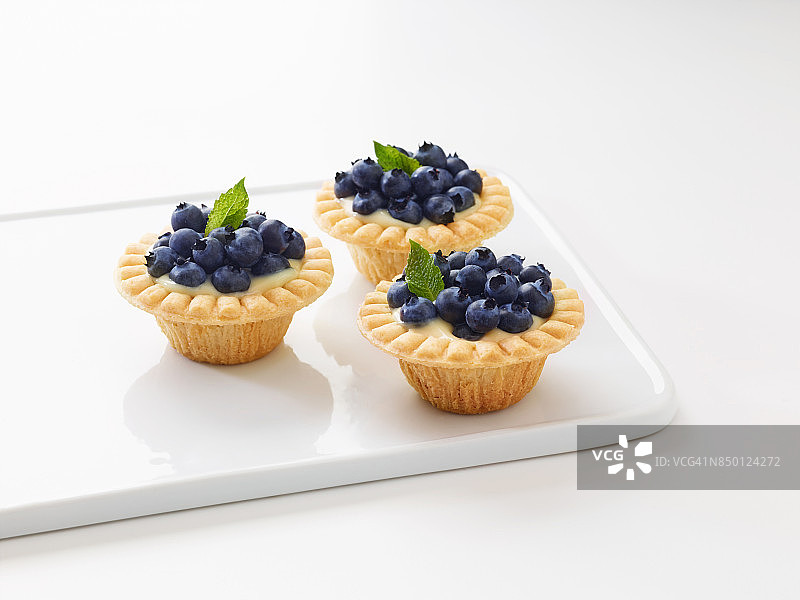 蓝莓挞图片素材