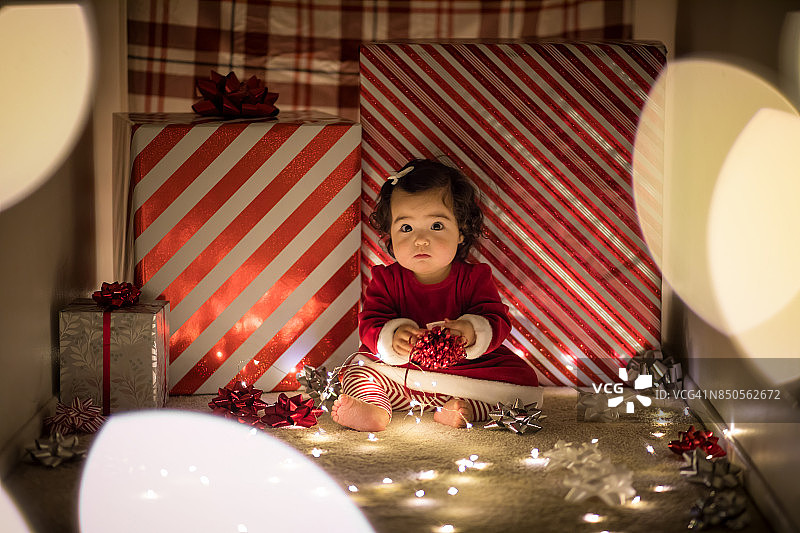 圣诞宝贝灯图片素材