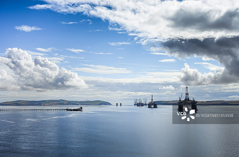 因弗戈登钻井平台（苏格兰）图片素材