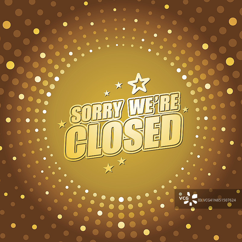 暂停营业banner图片素材