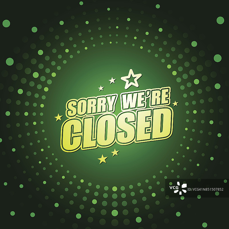 暂停营业banner图片素材