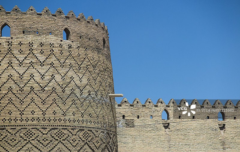 伊朗设拉子卡里姆汗城堡外部景观图片素材