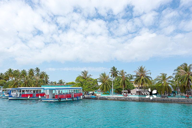 马尔代夫希马富士港口图片素材