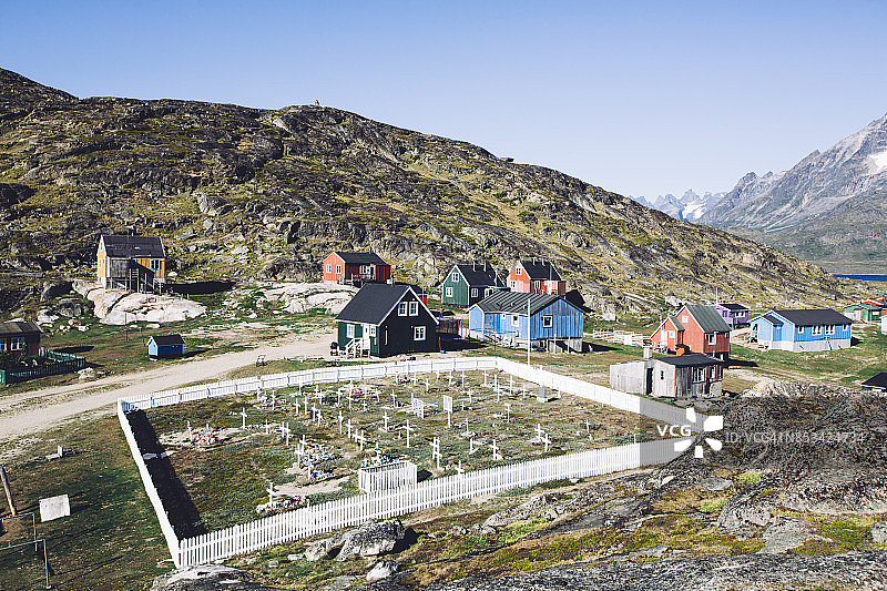 塔西乌萨克公墓 - 塔塞尔米特峡湾图片素材