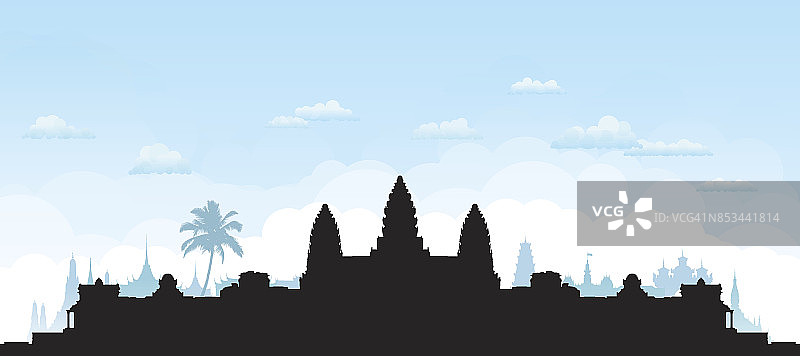 柬埔寨吴哥寺图片素材