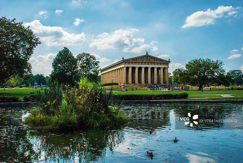 田纳西州纳什维尔百年公园的帕特农神庙图片素材