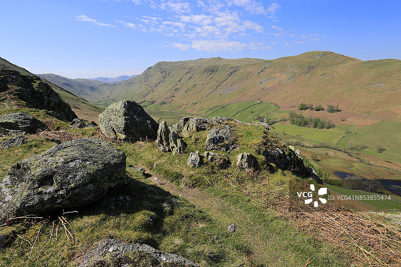 马丁代尔普莱斯费尔的景色，湖区国家公园图片素材