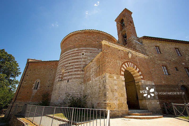 锡耶纳省的圣加尔加诺小教堂图片素材