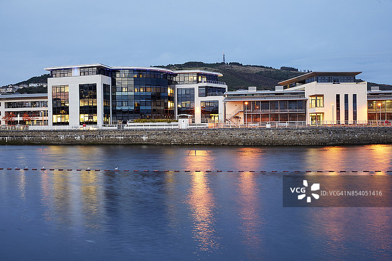 斯旺西的商业发展复兴图片素材