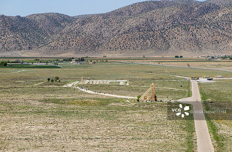 伊朗帕萨尔加德古波斯城附近的沙漠，联合国教科文组织世界遗产图片素材
